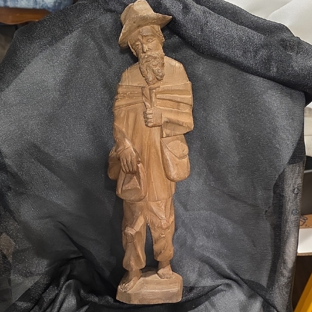 Hand Crafted Rustic Brown Sculpture